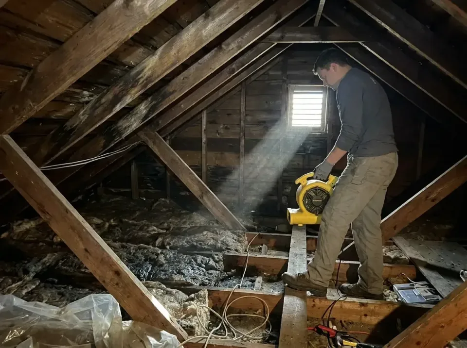 attic-water-damage-drying-proc-007 — frequently asked questions, Emergency Water Extraction & 24/7 Flood Response in Hazen,…